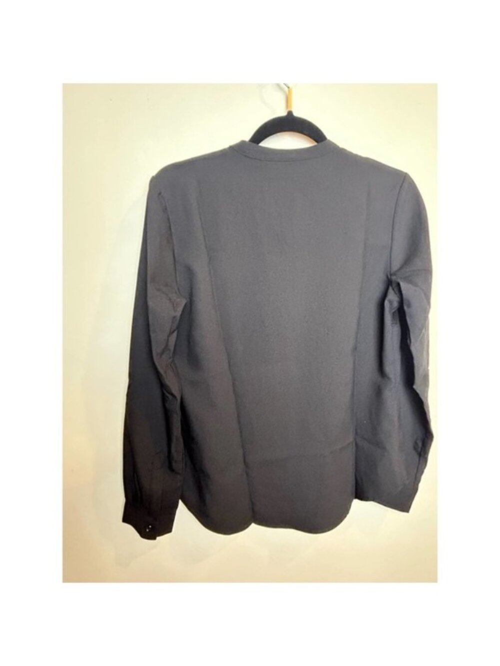 Black V Neck Stain Resistant Shirt - Picture 3 of 7